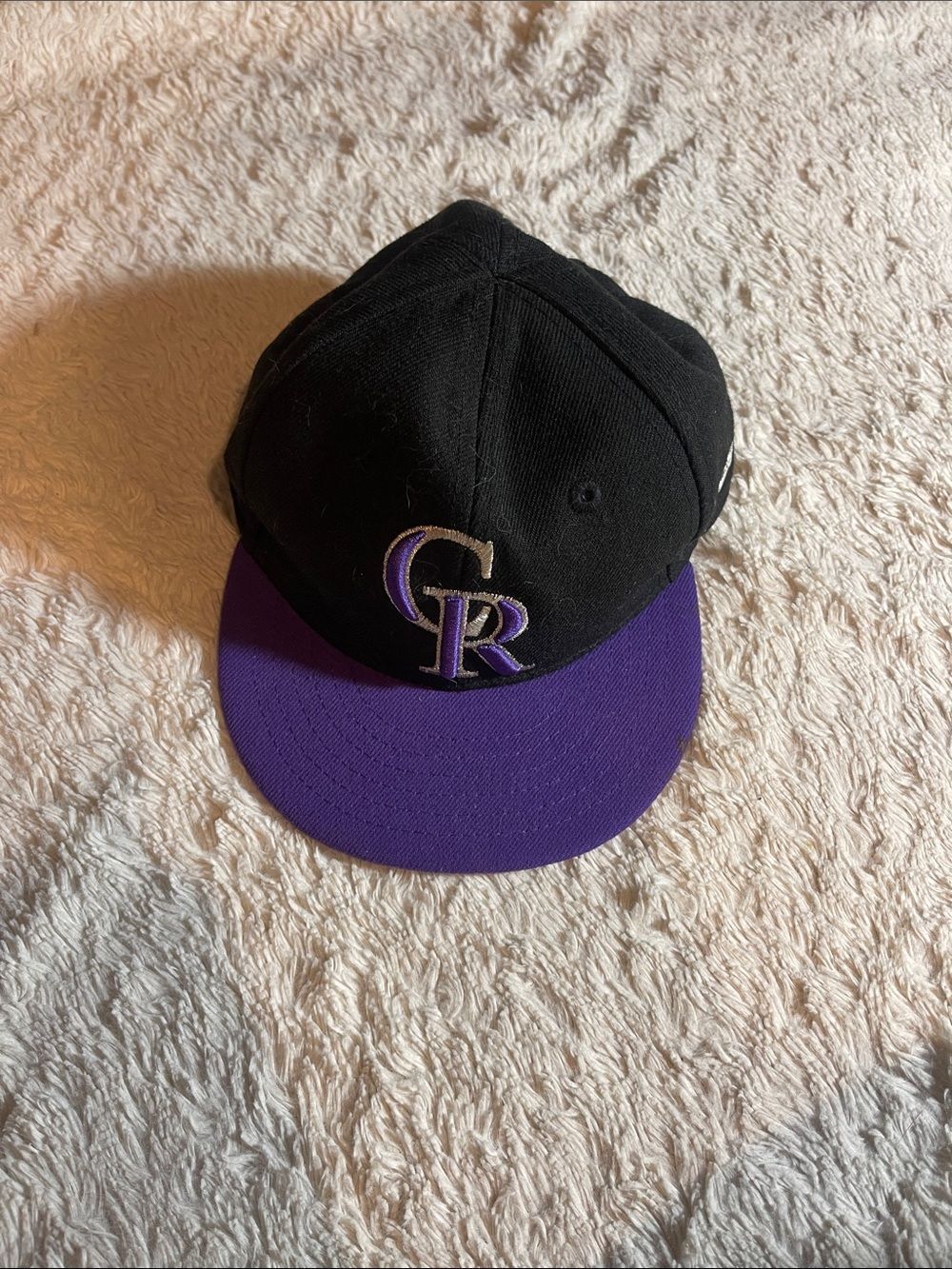 Colorado Rockies Black & Purple MLB Snapback Hat kids